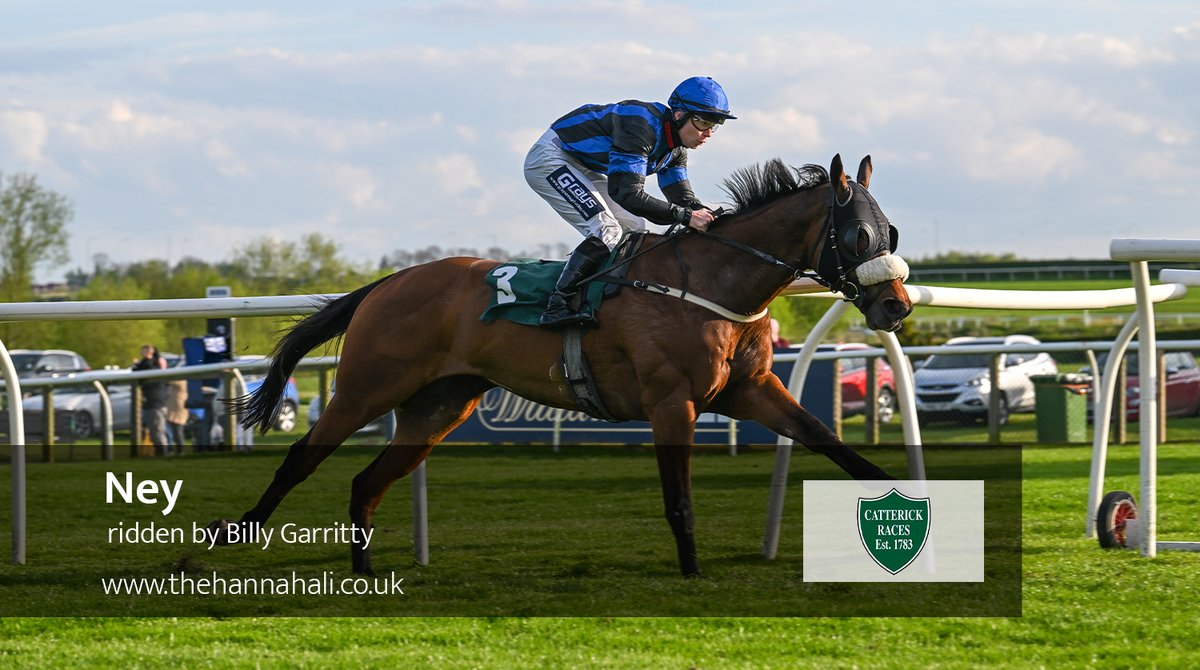 The third race at @CatterickRaces saw Ney and Billy Garritty cruising to victory for @jb_racehorses and The Ney Partnership.