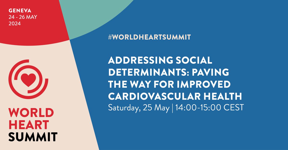 Factors beyond genetics influence the heart health of individuals and communities. Join us at the #WorldHeartSummit this May as we discuss strategies to tackle health disparities, promote healthy lifestyles and enhance urban environments. Learn more: worldheartsummit.org