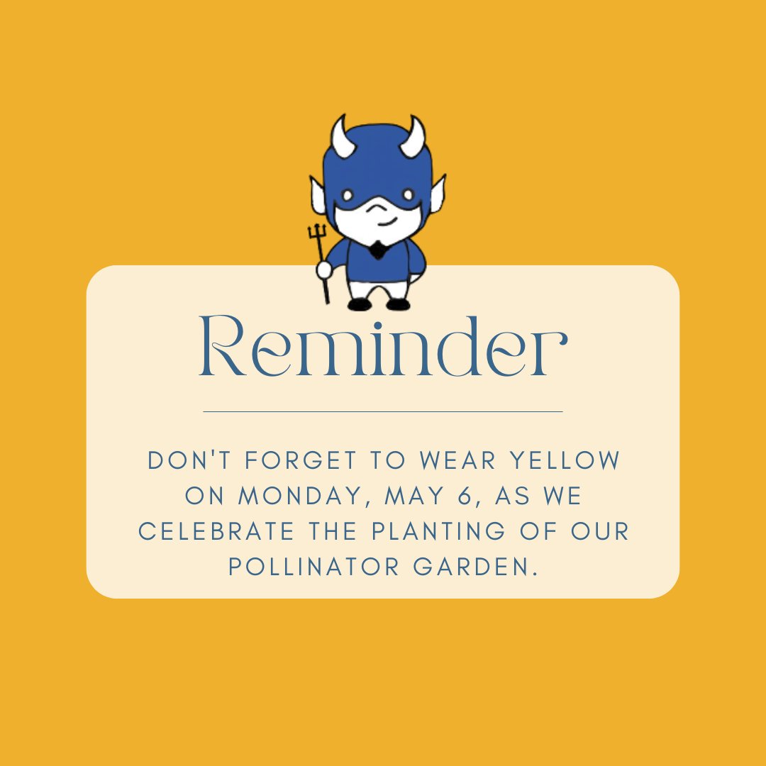 Staff and students are encouraged to wear yellow on Monday, May 6th, as we celebrate the planting of our pollinator garden.
#ClimateEd #ClimateChangeEducation #ActionForEarthNJ #PollinatorGarden #CityStrong #CityProud
