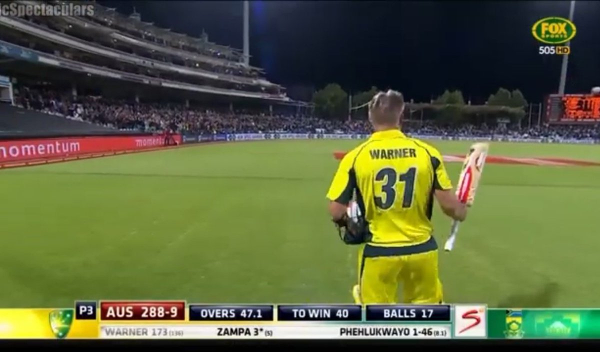 Man a truly Lone warrior Innings!! 

This Series He avged 90.75 with 363 runs and highest score of 173 😔

#DavidWarner #IPL2024