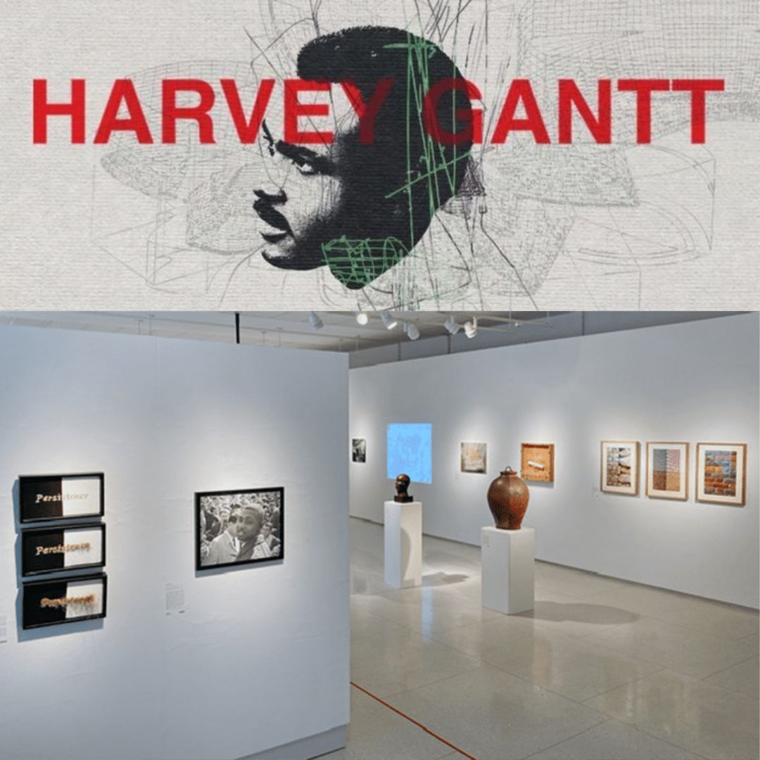 Harvey Gannt Legacy: Celebrating the impact of Harvey Gantt Thursday, May 2- May 6th, 2024 8:00 am - 4:30 pm Sikes Hall. This exhibition showcases Harvey Gantt's curriculum vitae. It includes photographs taken by Cecile Williams and a graphic created by Gregg Ussery.