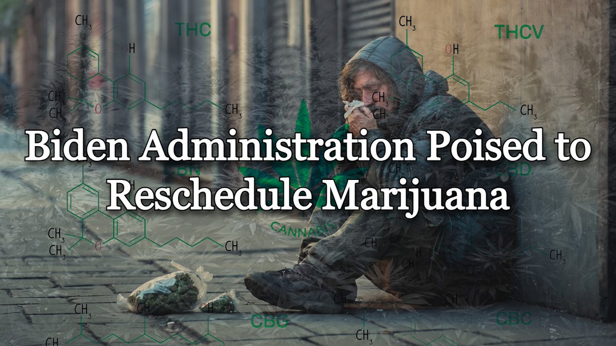 Biden's DEA is preparing to push through its biggest policy change in 50 years: Ending marijuana's status as a Schedule I substance. It's a terrible idea. Weed legalization has been a disaster — especially for children. And it's getting worse every day. A few examples...🧵