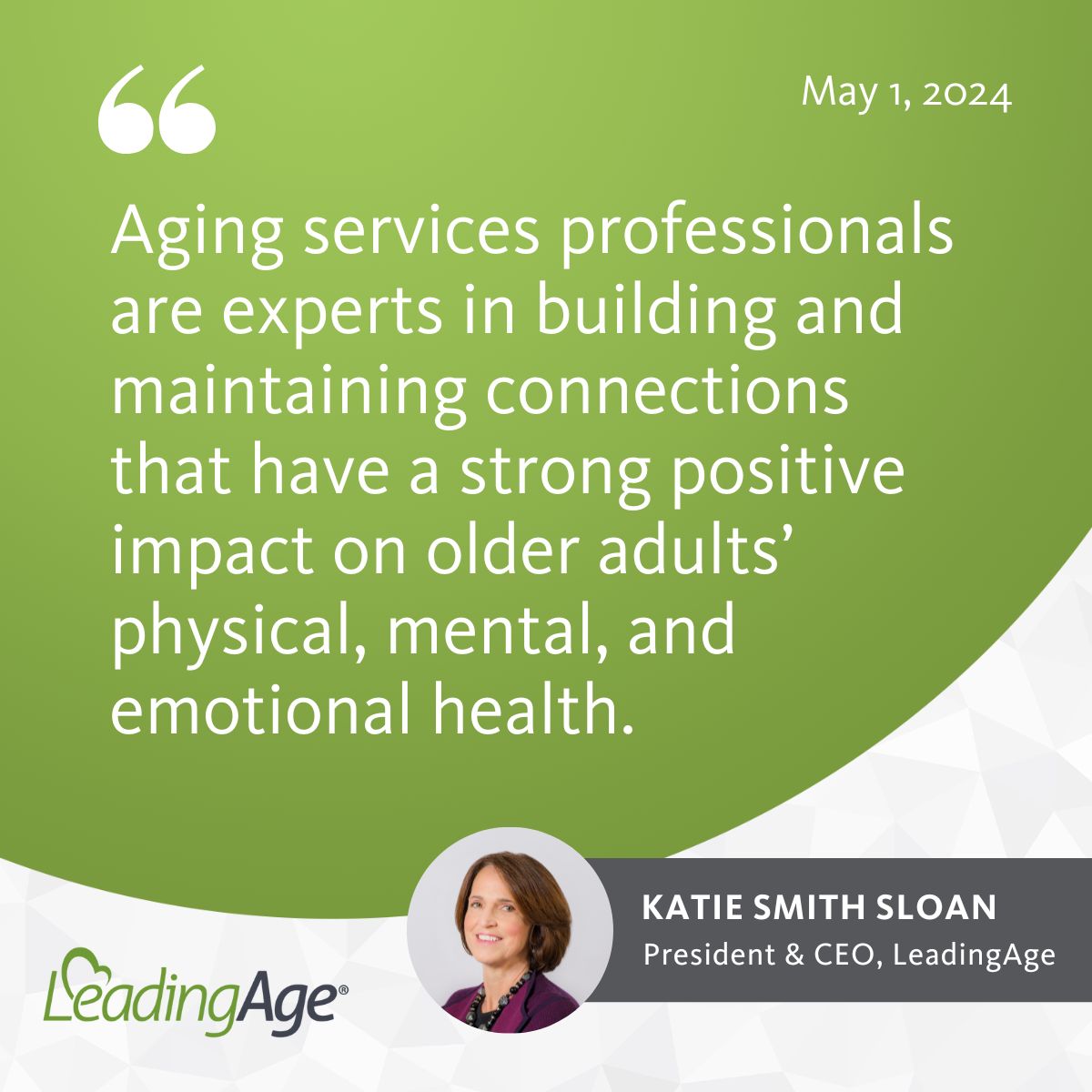 @LeadingAge: Administration and Congress Must Act to Ensure Availability of Sufficient and Highly Trained Staff to Keep Older Adults “Powered by Connection”. Read full release here: buff.ly/4dnNZ1m