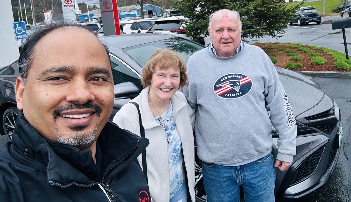 Happy #NewCarDay to Fred and Elizabeth! They were all smiles as it came time to take home this awesome new @Toyota Camry they picked out with Dipak Niroula - Congrats!

Learn more about Dipak & check out his reviews on @DealerRater: bit.ly/3KKr1og

#Toyota #LetsGoPlaces