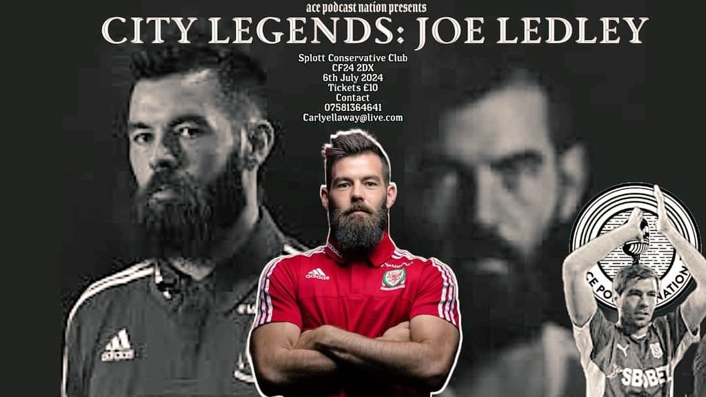 3/4 of the tickets already gone. Be sure to join us Contact Carlyellaway@live.com City Legends: @joe16led 6th July Splott Conservative Club Just £10 per ticket #CCFC #Cardiff #CardiffCity #Cymru #Wales #Bluebirds #CityLegends #CardiffCityWorld @CCFCWorld @Si1927 @rodjamesgiggs