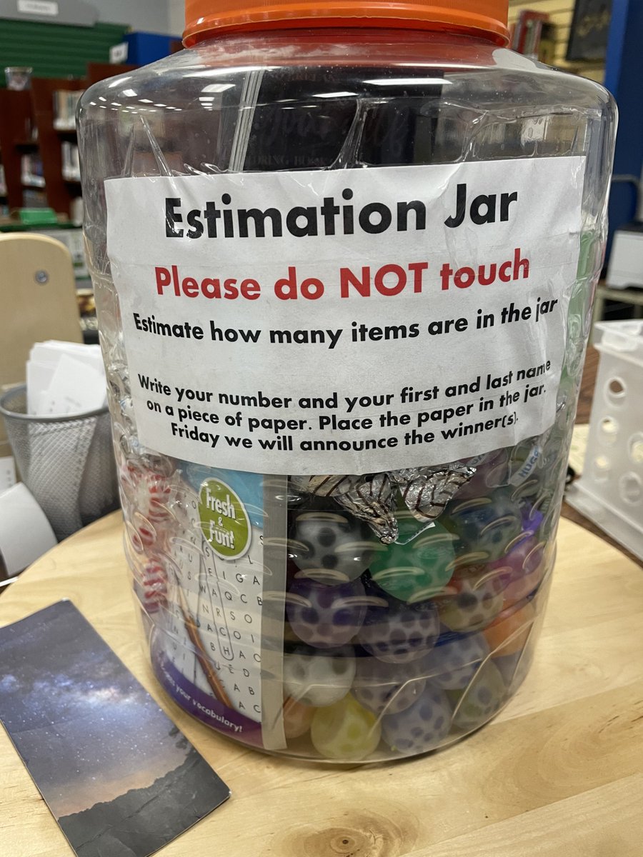 Liz Miller (@trispey) on Twitter photo Congratulations to Mr. Prince and Ms. Cook for winning the April Estimation Jar Contest. They guessed 316 items which was exactly right!
<a href="/LHSintheNews/">LaVergne High School</a>
<a href="/RuCoLibraries/">Kaitlyn Benavides</a> Congratulations to Mr. Prince and Ms. Cook for winning the April Estimation Jar Contest. They guessed 316 items which was exactly right!
<a href="/LHSintheNews/">LaVergne High School</a>
<a href="/RuCoLibraries/">Kaitlyn Benavides</a>