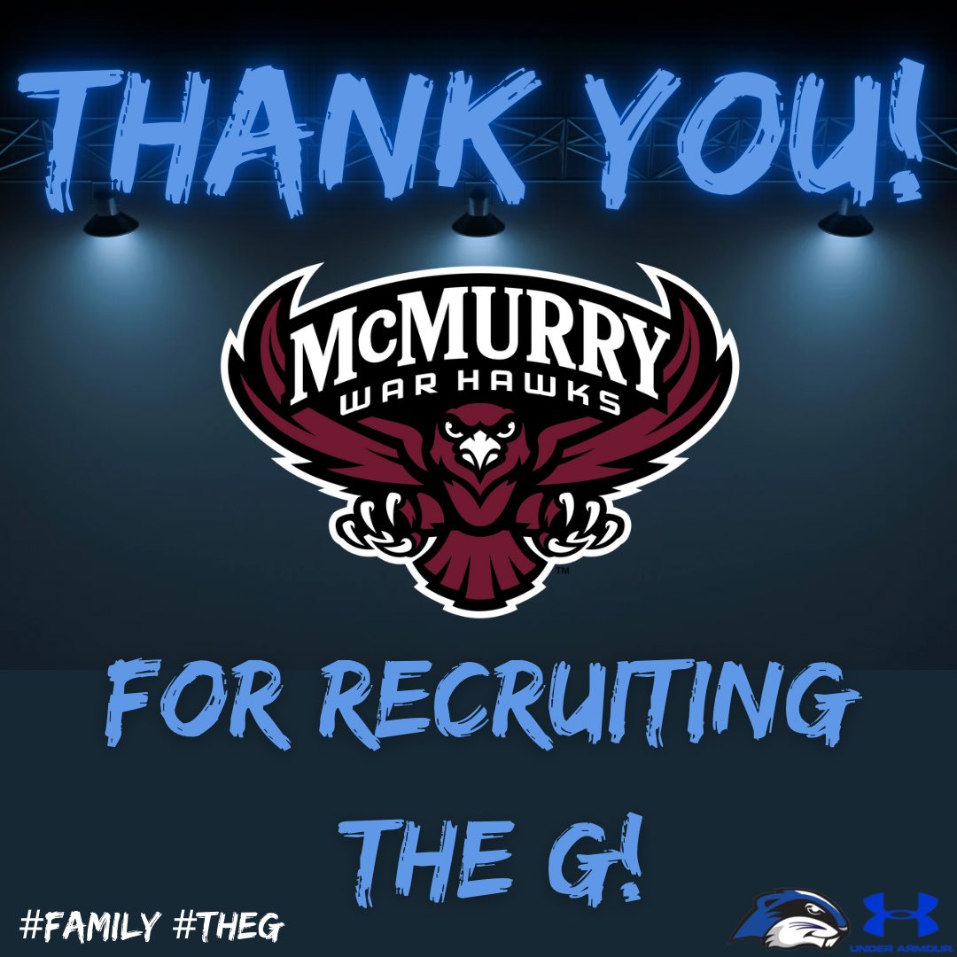 Thank you @Coach_Watkins33 from @McMURRYFOOTBALL for stopping by and recruiting the GOPHERS #TheG #Family