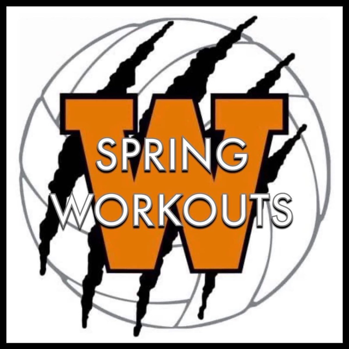 REMINDER- 

Spring Workouts TONIGHT (Wednesday, 5/1) from 6-8 pm in the Tiger Den.  Please arrive at 5:30 pm through Door 22 for set up.

We only have 2 more open gyms after tonight…hope you can join us! 

Go Tigers! 🧡🖤 #TigerFamily #WeAreWarsaw #OnTheProwl