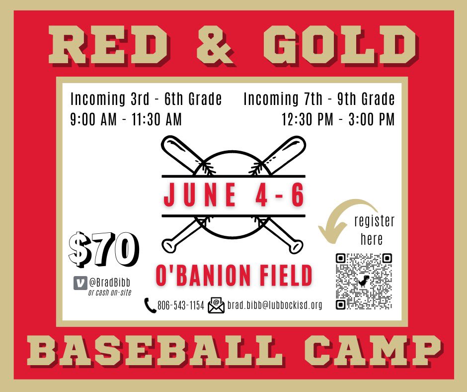 Start of May means summer camp is right around the corner! We hope we get to see lots of our future Mustangs in June! @CHSMustangsLBB @Coronado_Sports @AthleticsLISD @RandyRosetta @LubbockISD