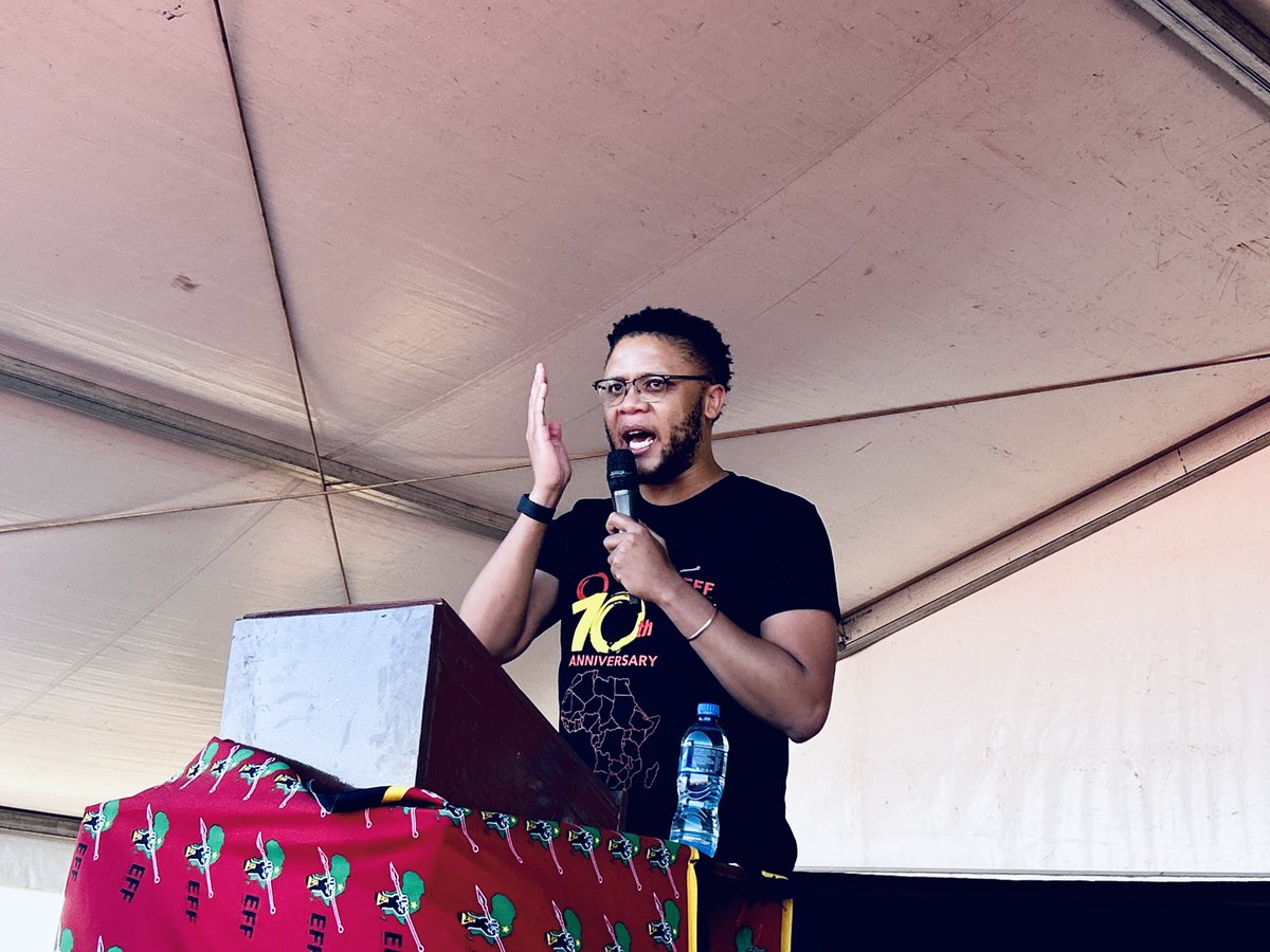 ♦️In Pictures♦️

EFF Free State PETF Coordinator, Cmsr @vuyanipambo addressing the EFF Free State MAY DAY. 

-Workers have suffered at the hands of the private and public sector and the EFF is committed to changing this reality. 

#VoteEFF2024 #EFFWorkersDay2024