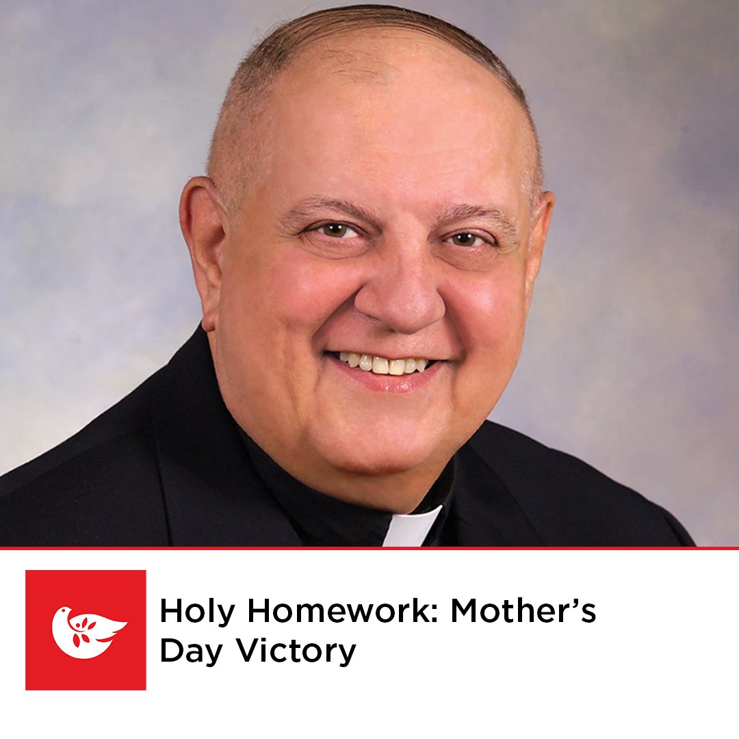 Let’s post a picture of the Blessed Virgin Mary holding Jesus in her arms, says Fr. Pagliari in this month's Holy Homework. Read more: thegoodnewsroom.org/holy-homework-… 📸: Father Robert Pagliari