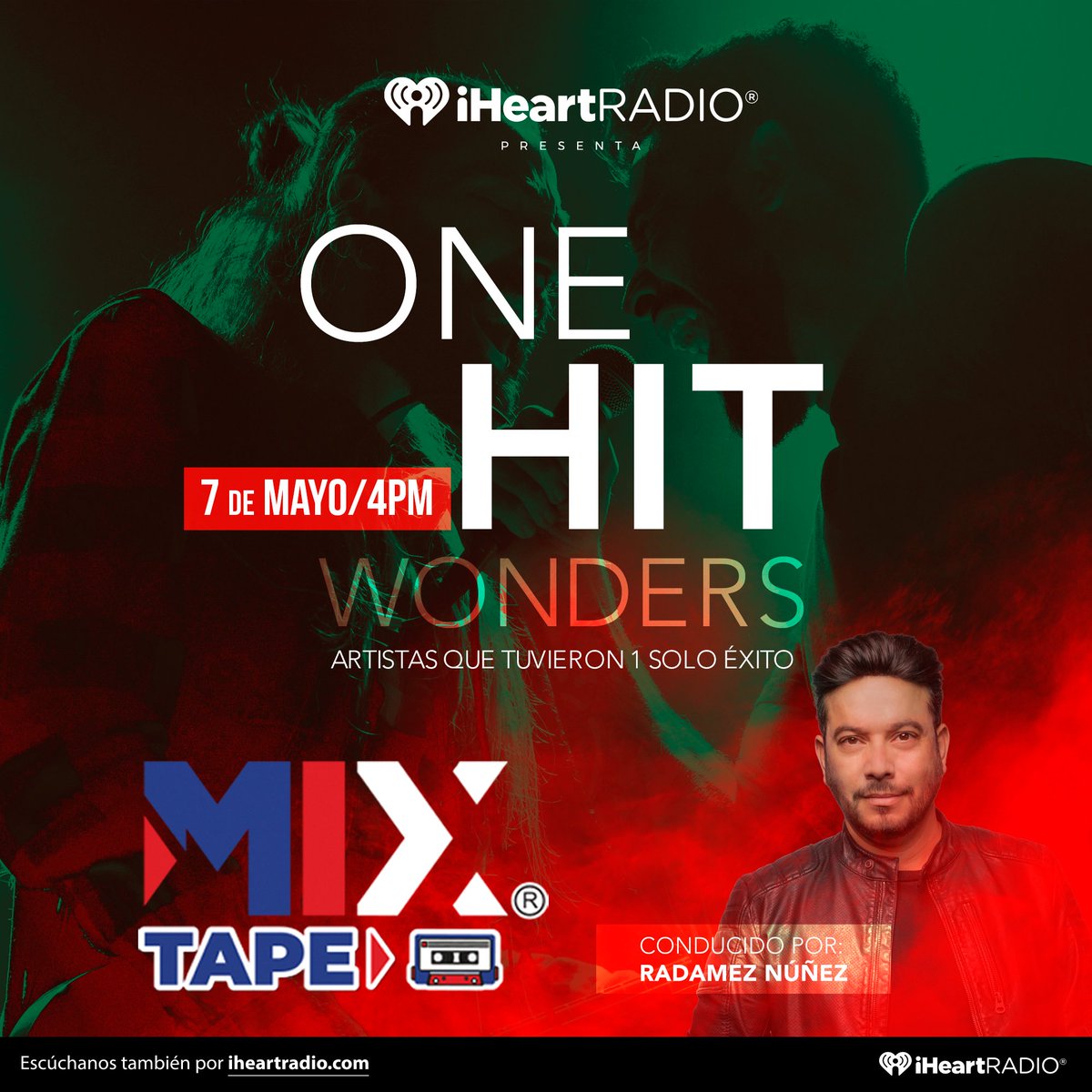 Hagamos este viaje musical con #MixTape en esta edición #OneHitWonders  con Radamez Nuñez y los locutores de la cadena #MixFm