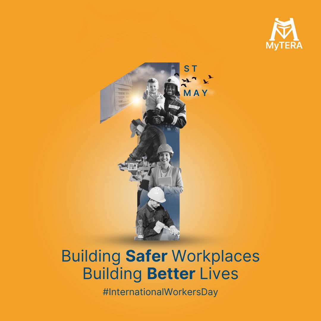 Let's celebrate International Labour Day by prioritizing workplace safety!

#WorkplaceSafety #BetterLives #MyTERA