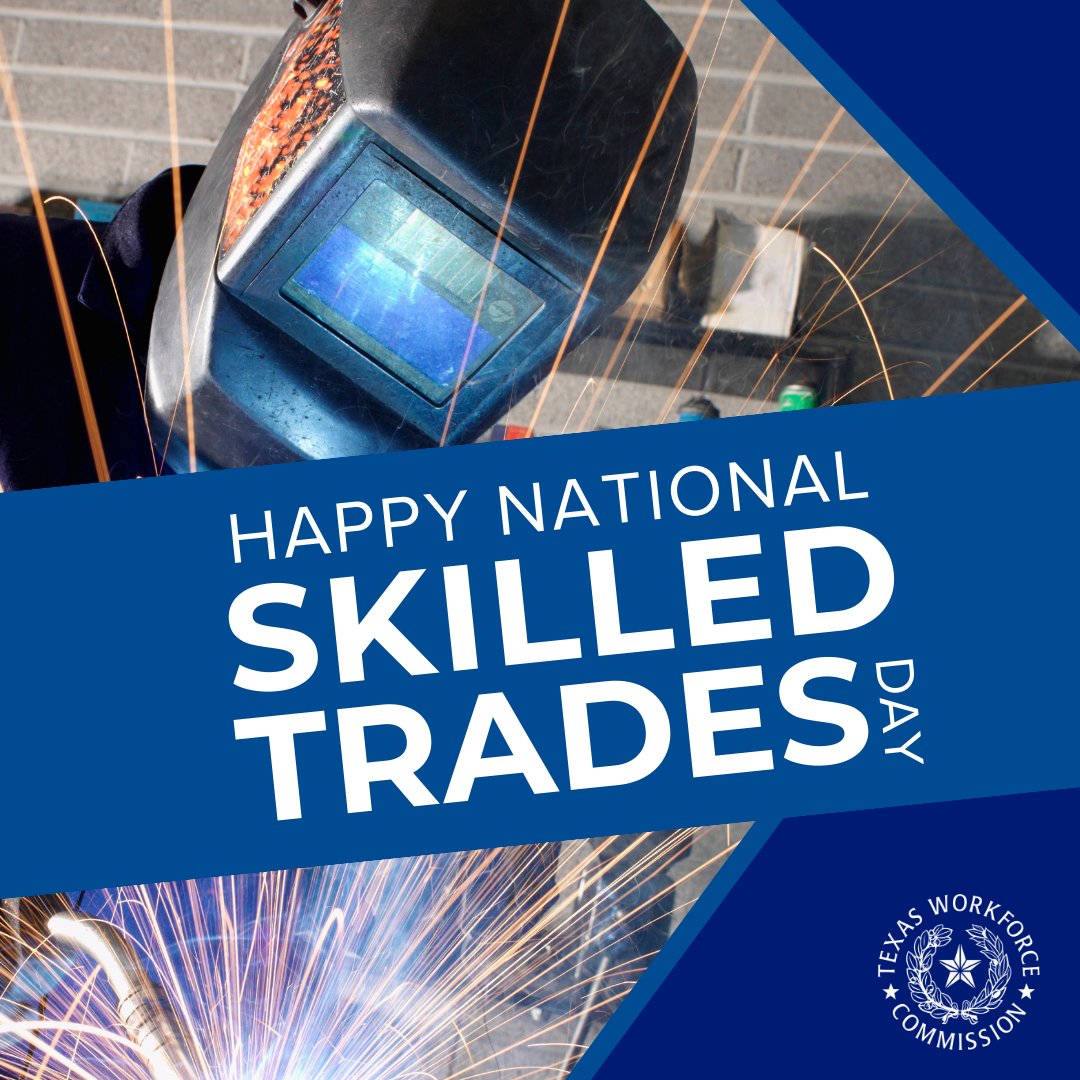 👷 Today is #NationalSkilledTradesDay! 🛠️

TWC supports #apprenticeship programs that help with the creation and expansion of apprenticeships throughout #Texas that can lead to careers in skilled trades!

Learn more 👉 pulse.ly/wwaatiwpgk

#FutureWorkforce #CTE