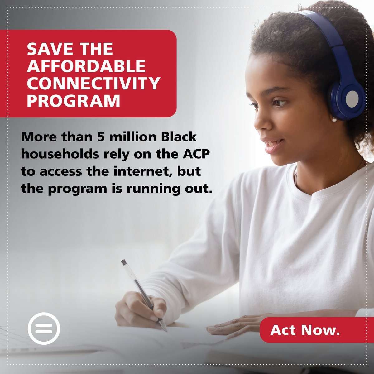 ⚠️ Millions of Black households are at risk of losing their free or low-cost internet access if Congress doesn't extend funding for the Affordable Connectivity Program. Take quick action to #SaveACP: bit.ly/SaveACP.