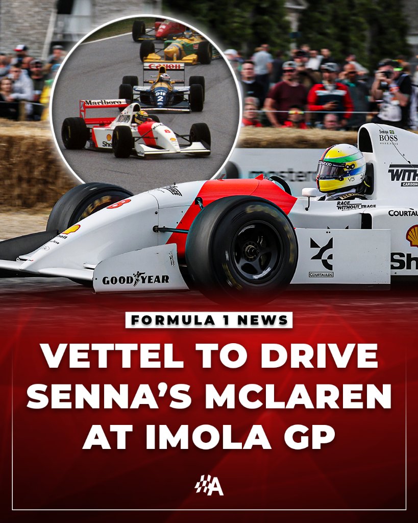 Sebastian Vettel confirmed on his Instagram that he will drive Ayrton Senna's McLaren MP4/8 at Imola during #EmiliaRomagnaGP weekend 🤯 

Vettel owns the 1993 car once driven by the Brazilian #F1 legend ❤️ 

FULL STORY: autosport.com/f1/news/vettel…