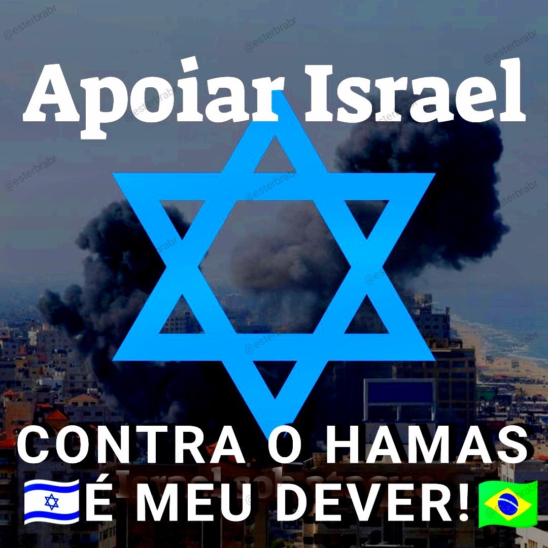 NOSSA SOLIDARIEDADE AO POVO DE ISRAEL SERÁ ETERNA!🇧🇷🇮🇱
#PRAYForIsrael