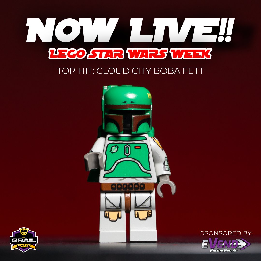 #GrailGamers! #StarWarFans! #LegoFans! We're kicking off #Maythe4th with several #StarWars Games! To start this week off, Lego Star Wars #Mysterybox Game is NOW LIVE! Coming from a Galaxy Far, Far Away! Lego Star Wars (Sponsored By eVend) is LIVE NOW on Grailgame.com ✨…