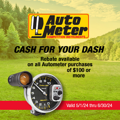 From now until June 30th, get a rebate on all Autometer purchases of $100 or more. Shop at l8r.it/z2fN to save!