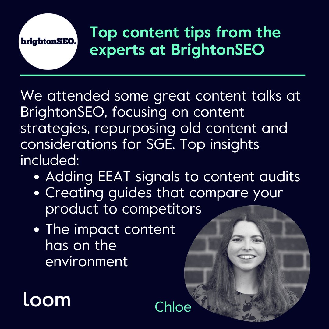 Chloe and Megan had a fab couple of days at @brightonseo! 💡 Their heads are full of the latest SEO and content tips and we can’t wait to share our new found insights with you in our upcoming blog 😎 #BrightonSEO