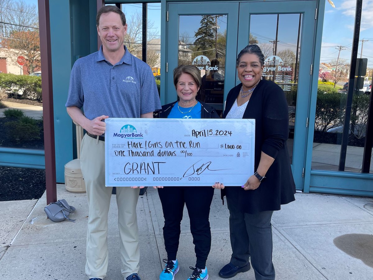 The MagyarBank Charitable Foundation recently granted $1,000 to Hark/Girls on the Run in support of 8 week Girls on the Run program for girls in 3-8 grade. This program teaches girls to develop self respect, healthy relationships and crucial life skills.