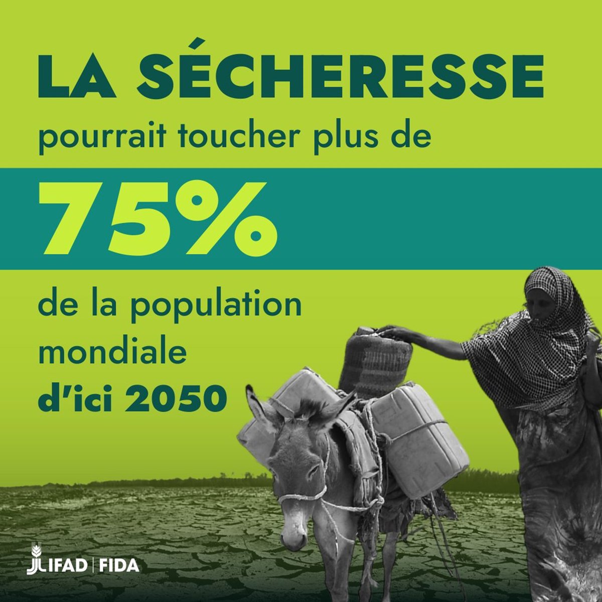 Les #ChangementsClimatiques ravagent aujourd’hui les terres sur lesquelles des hommes et des femmes produisent de quoi nourrir leur pays. Mais ce n'est pas une fatalité Finançons l'#AdaptationClimatique !