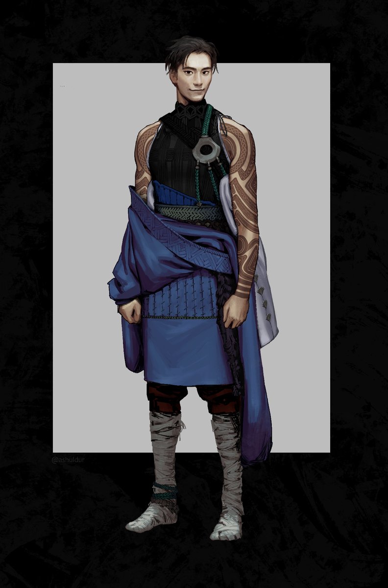 Monk character design for @JessHocken !