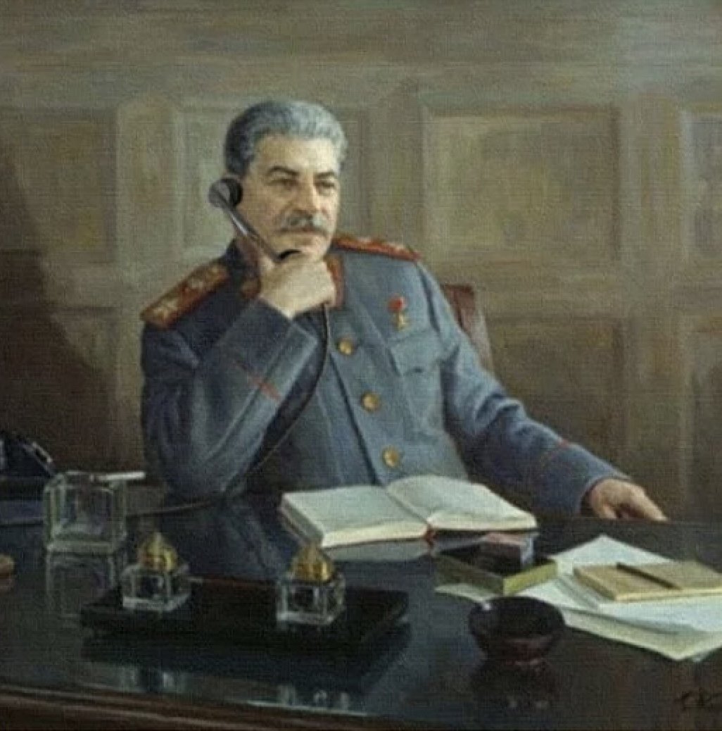 1st May 1945: General Chuikov reports to Marshal Zhukov that General Krebs has arrived at 8th Guards Army HQ with news of Hitler's death, requesting for armistice. Zhukov telephones Stalin.
Stalin tells Zhukov there will be no negotiation with Krebs, only unconditional surrender.