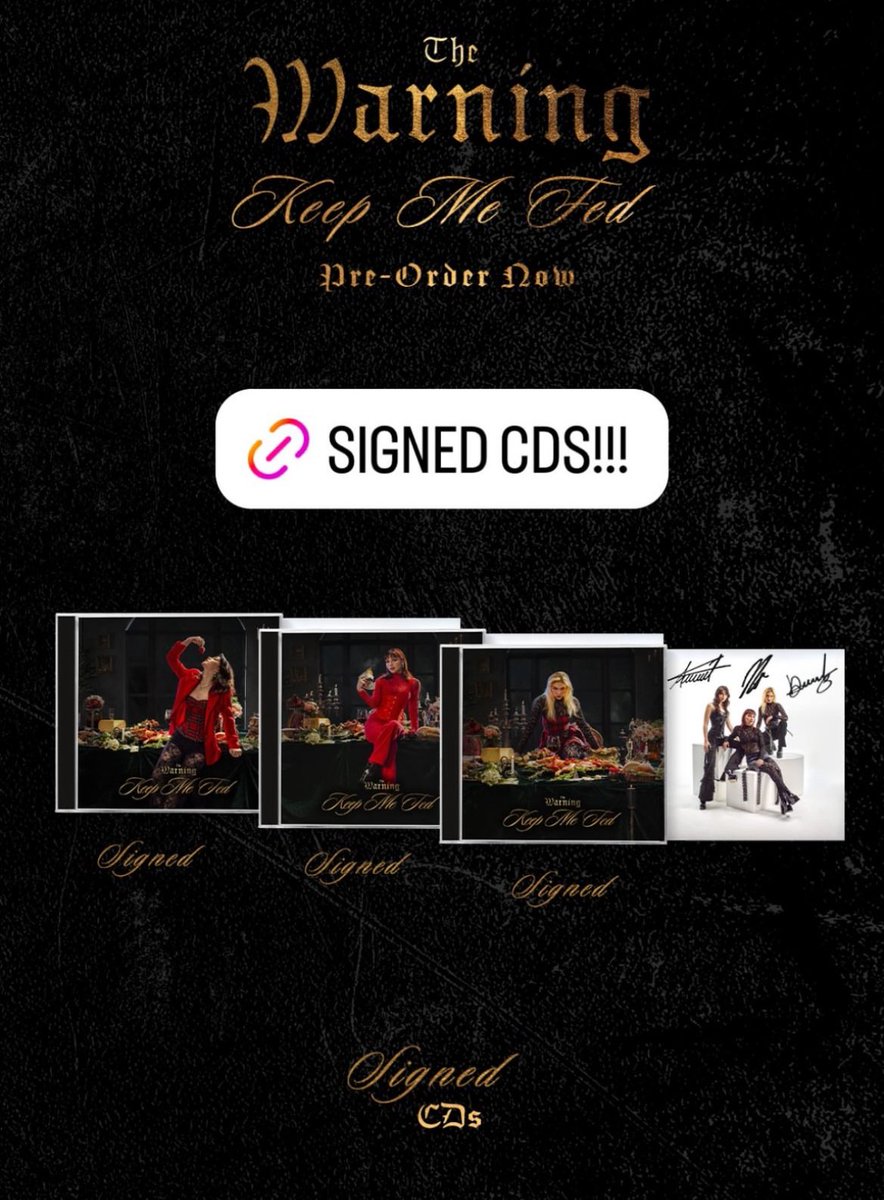 Signed Cd’s are back!