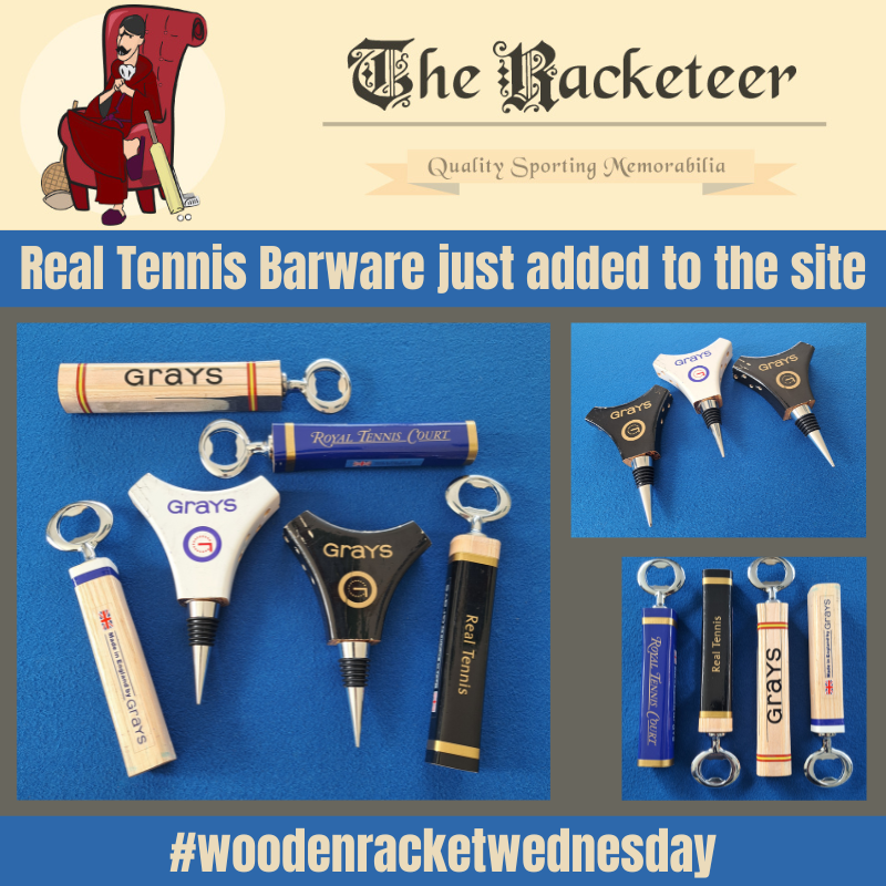 Our first batch of #realtennis barware, has just been received from our local supplier - and we love it!

#courttennis #jeudepaume #bottleopener #winestopper @RoyalTennisCt #homebar 

the-racketeer.co.uk/barware-392-c.…