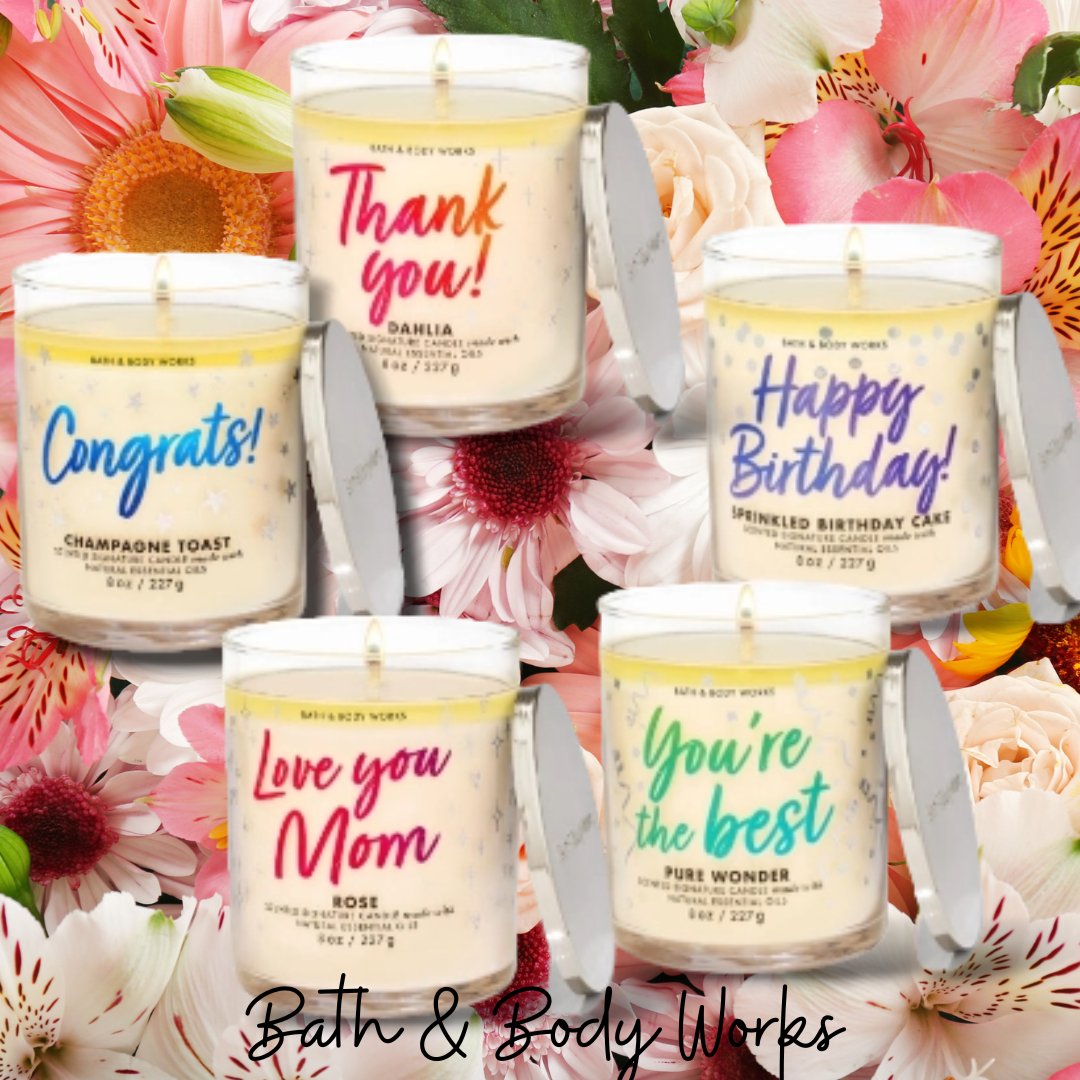 🌺🌸🌼 In-stores Now: 2/$24 All Single Wick Candles, Exclusively at Bath & Body Works‼️ 💜❤️💙 There's one for every occasion; your favorite seasonal fragrances won't last long ‼️ 🏬 Shop In-stores and on the App 📲 #oneginghamnation #mothersday2024