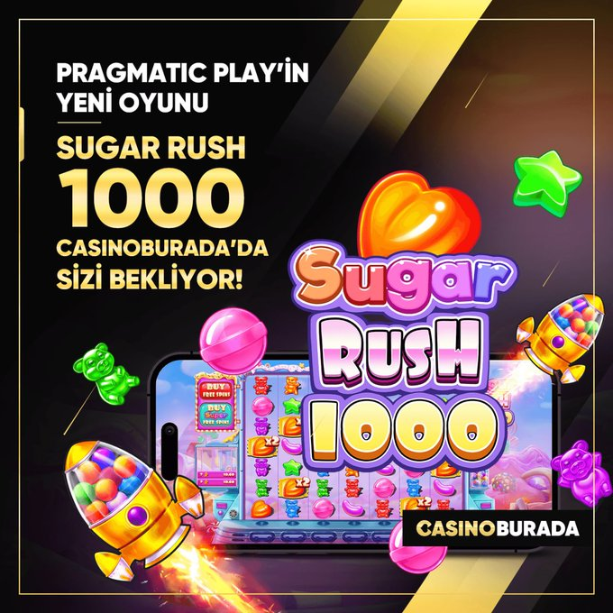 ✅ Pragmatic Yeni Oyunu  ✅
💎 Sugar Rush 1000 💎  

✔️ #CasinoBurada Seni Kazanmaya Bekliyor !

Kazandıran Adres  ❄️  t2m.io/casinonunadresi

#slot #casino #denemebonusu #cevrimsizbonus #bahis #iddaa #sugarrush