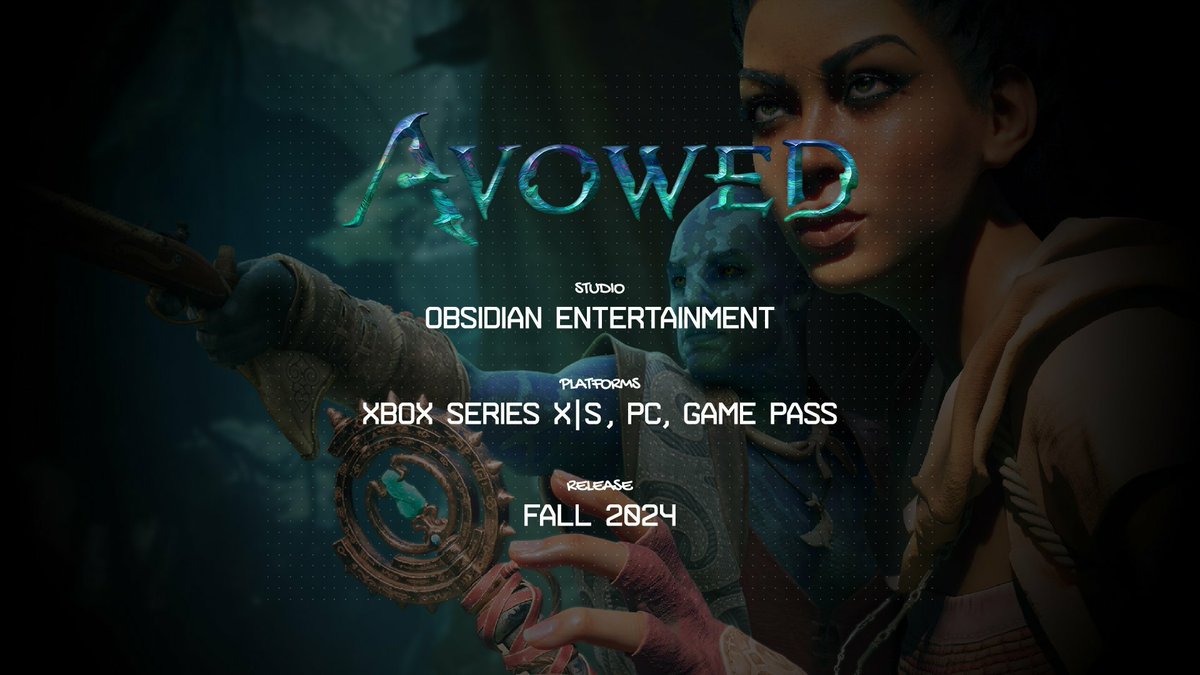 اشاعة تنص أن لعبة Avowed ستصدر في شهر نوفمبر 2024 و الإعلان سيكون في حدث Xbox في 9 يونيو ال Xbox Games Showcase 
#Xbox #XboxGamesShowcase #avowed