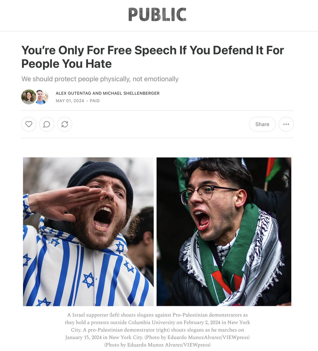 Most people think they understand the meaning of free speech but recent events show that many don’t. People have the right to say hateful things. Words on their own are not violence. The test of incitement to violence is its immediacy. Congress should not expand the definition of…