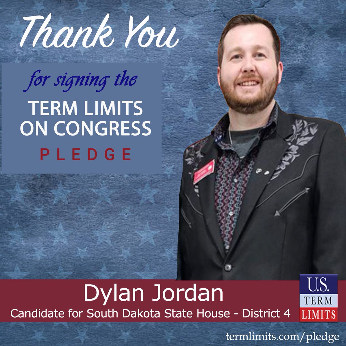 Thank you @dcjordan94 for signing the #termlimits on Congress pledge. termlimits.com/wp-content/upl…