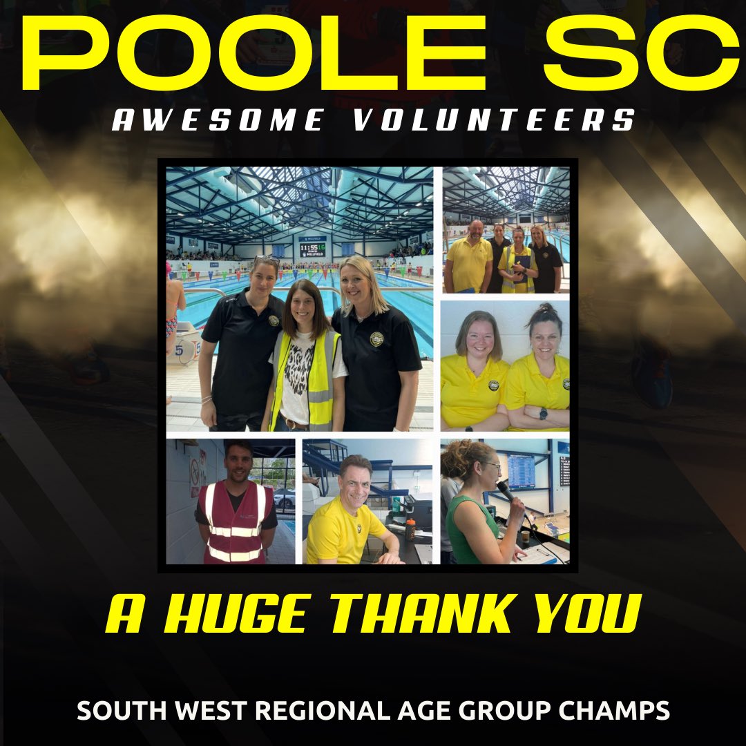 A huge thank you from all the swimmers and coaches from not just our club, but across the South West for helping run and facilitate the Swim England South West age group champs last weekend 👏👏🙌🙌

@swimengland