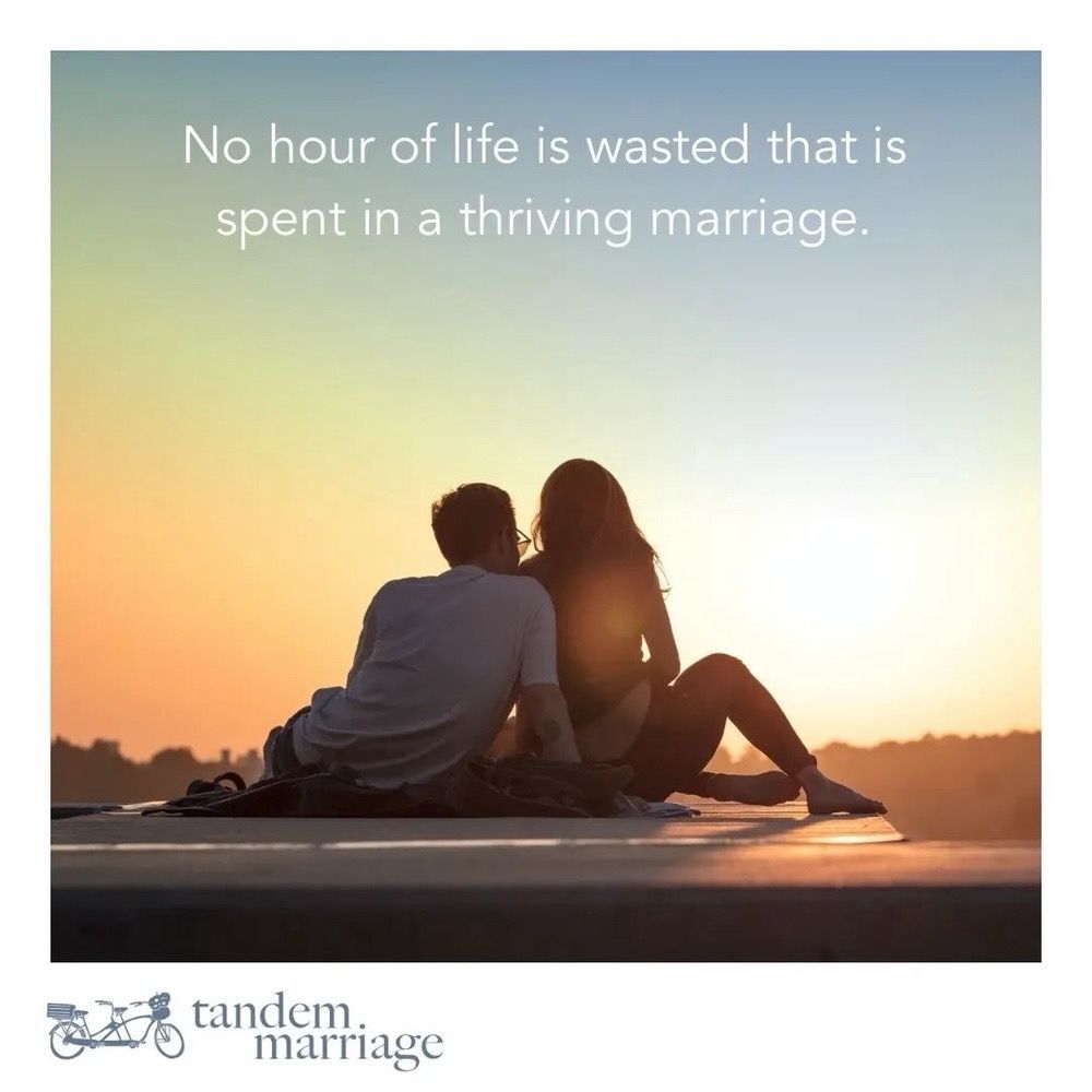 No hour of life is wasted that is spent in a thriving marriage.
 
Do you agree?
 
TandemMarriage.com/post/soil
 
#MarriageGoals #MarriageGodsWay