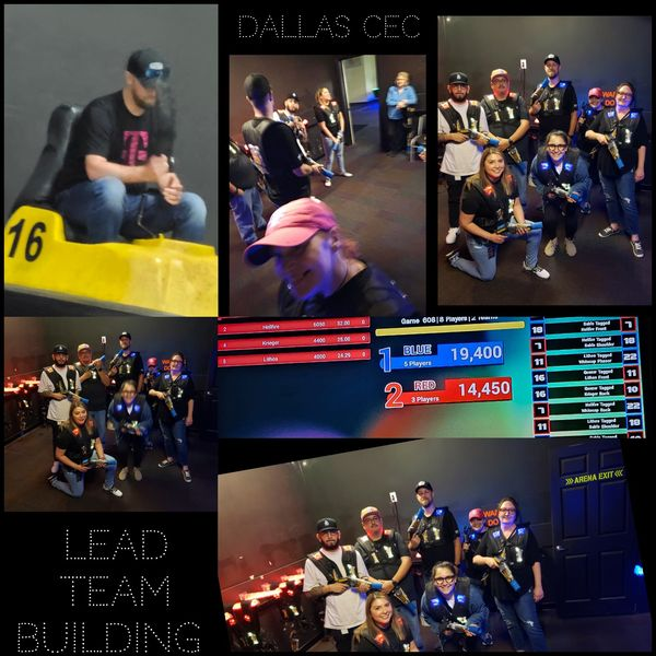 A bit of Lead Team Building... fun &  FUN competition!
& Ed Lopez & Lisa Maldonado (we missed Stephanie Williams)
#Whirlyball #laserwhirl #DallasCEC #TeamMagenta #CatchUpPost #DALCEC