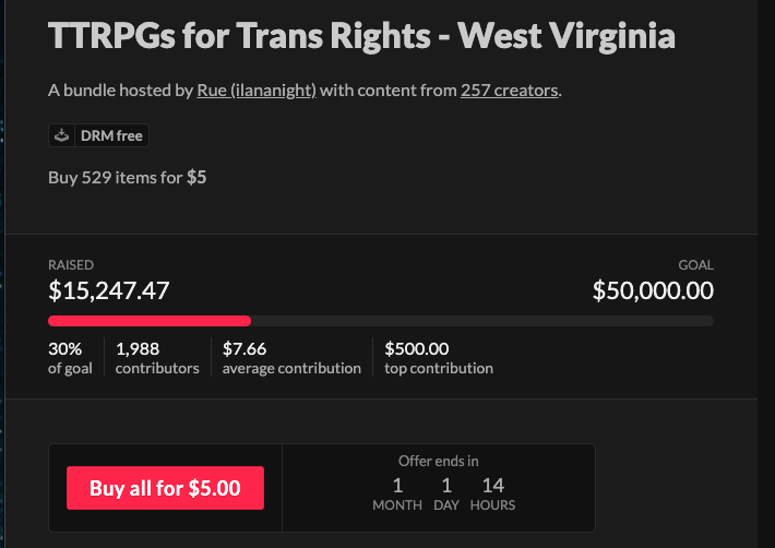 Over $15k for @projectxrainbow!