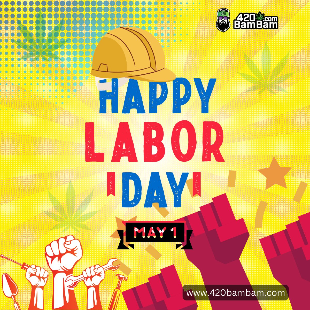 Today, we celebrate the backbone of every nation: the hardworking souls who build, innovate, and drive progress forward. Happy Labor Day to all those who make the world move! 💪🌟 #LaborDay #WorkHard #PlayHard #CelebrateSuccess #420BamBam