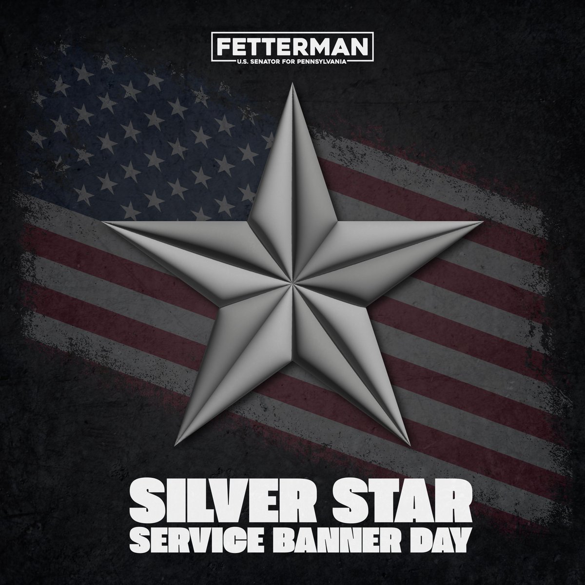 The Silver Star is the third-highest military decoration for valor in combat, given to numerous servicemembers from PA and across the country who answered the call to serve.

Spending time today reflecting on their service and contributions to keeping our country safe and secure.