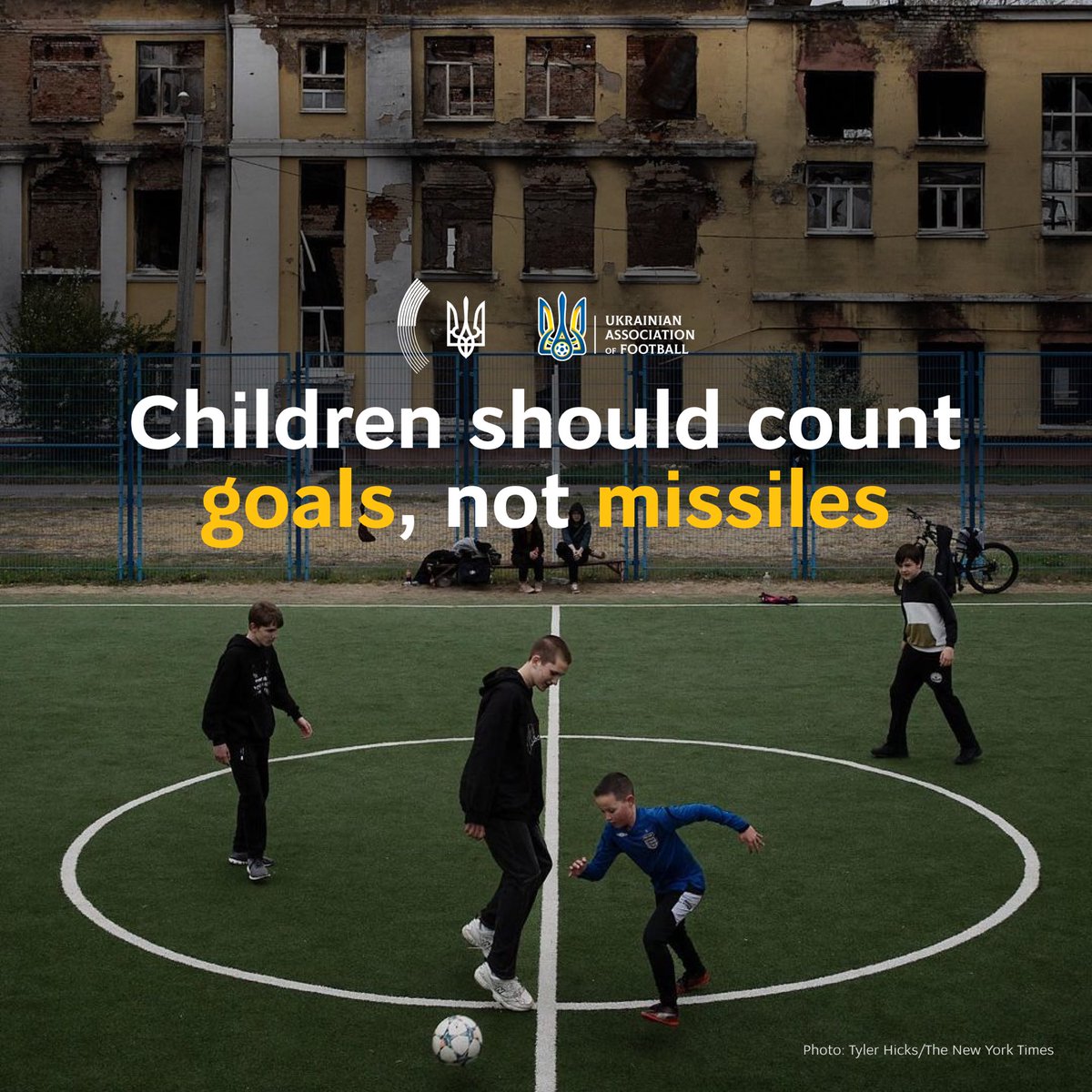 For many, football is life, and #Kharkiv locals are no exception, despite 🇷🇺's constant aerial attacks. In 2 years, Russia has destroyed 100 sports facilities in Ukraine and killed over 450 athletes & coaches. #PatriotsSaveLives. Support providing Patriot systems for #Ukraine.
