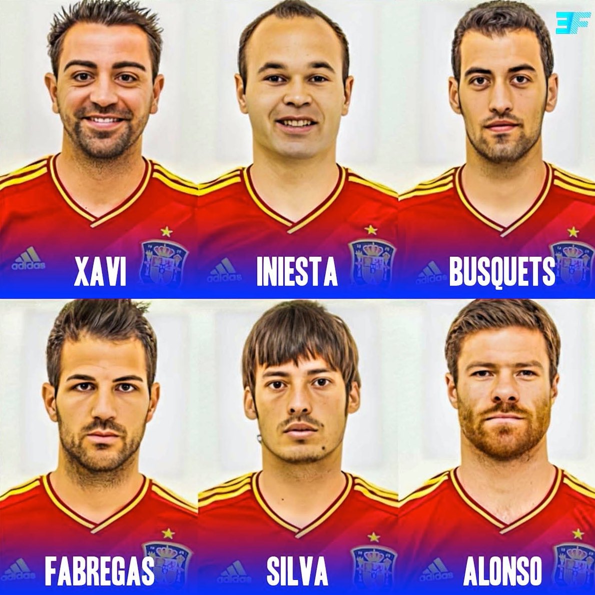 🇪🇸😍 Spain's midfield choices during EURO 2012!