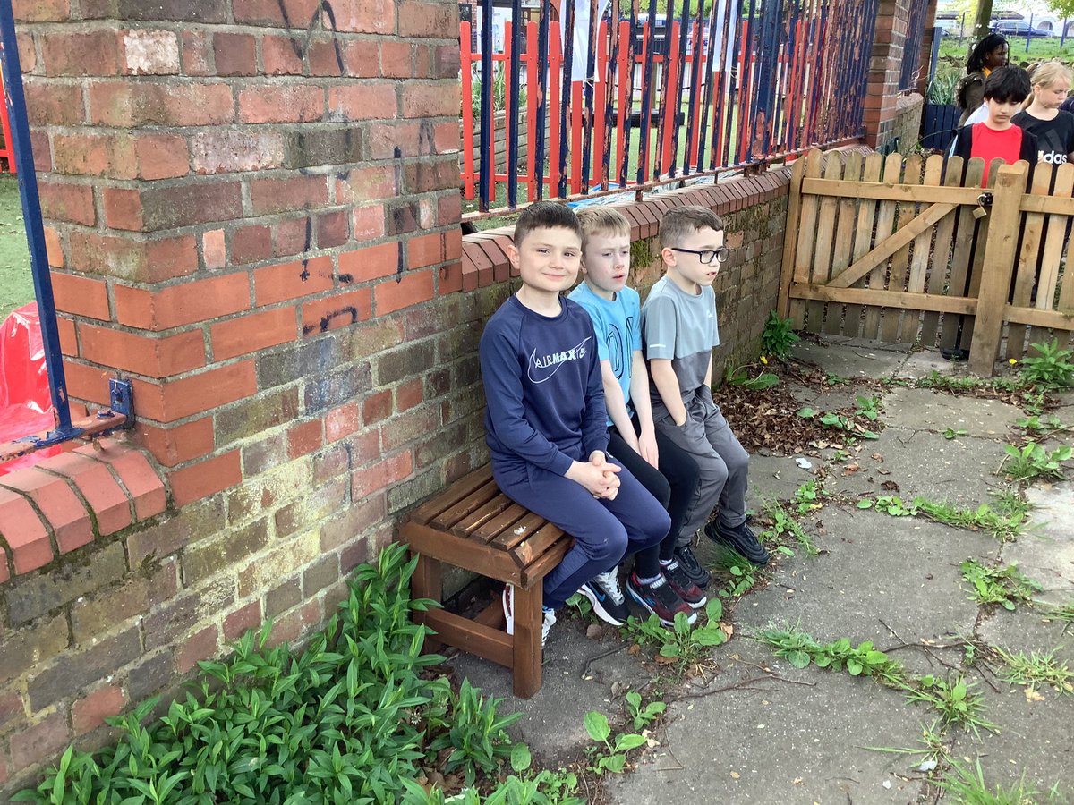 Outdoor Adventurers- we even got a chance to sit by the pond on our new benches! 😊