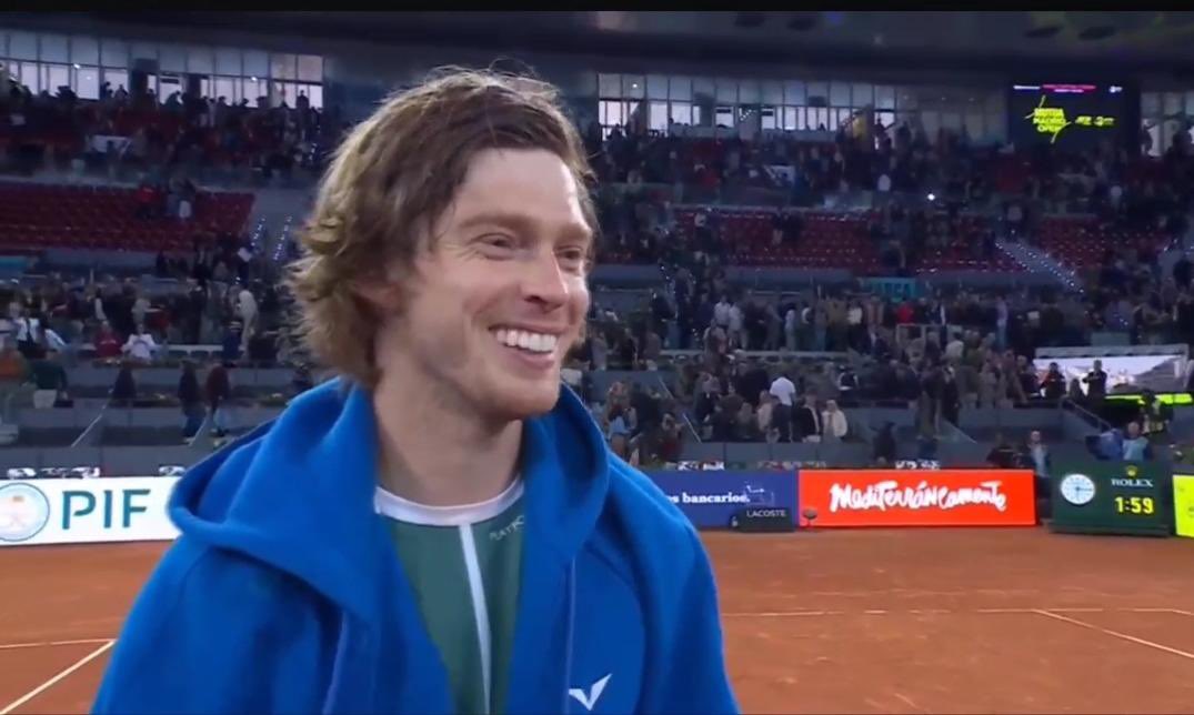 Rublev after beating Carlos Alcaraz “You now have a win over every single player currently in the top 10. Which top 10 player was the toughest to beat?” Andrey: “I don’t know. Depends on the moment and the age of my career because every moment I was going through something…