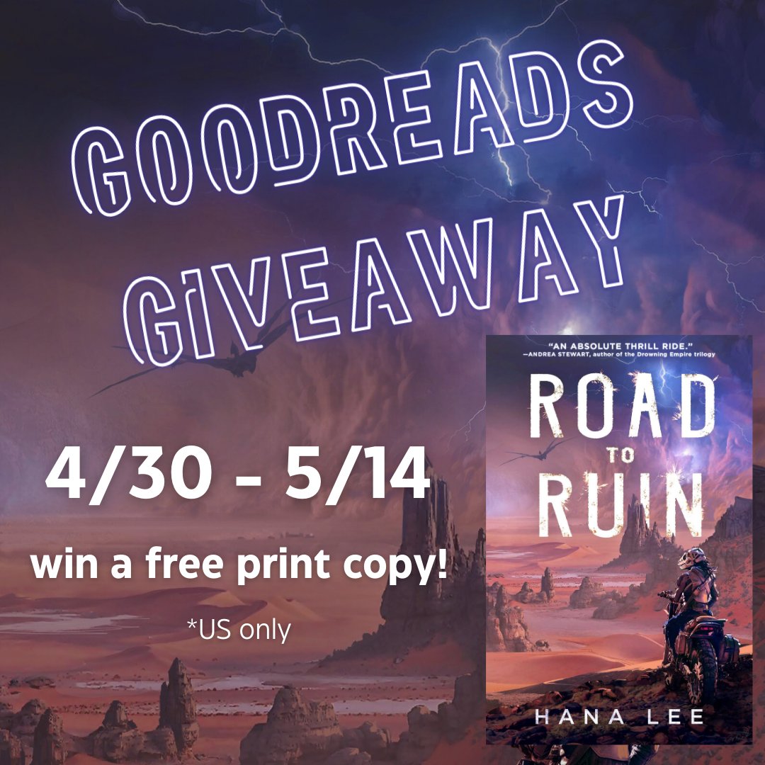 get excited!! May is looking awesome!! there's currently a goodreads giveaway for a free print copy of Road to Ruin. US only, open until release day go ahead and enter, it's free! (4/4)