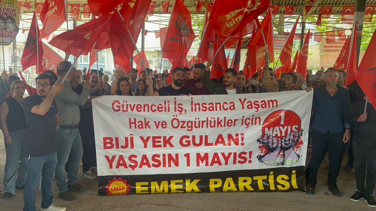 Emekçiler 1 Mayıs’ı coşkuyla kutladı…