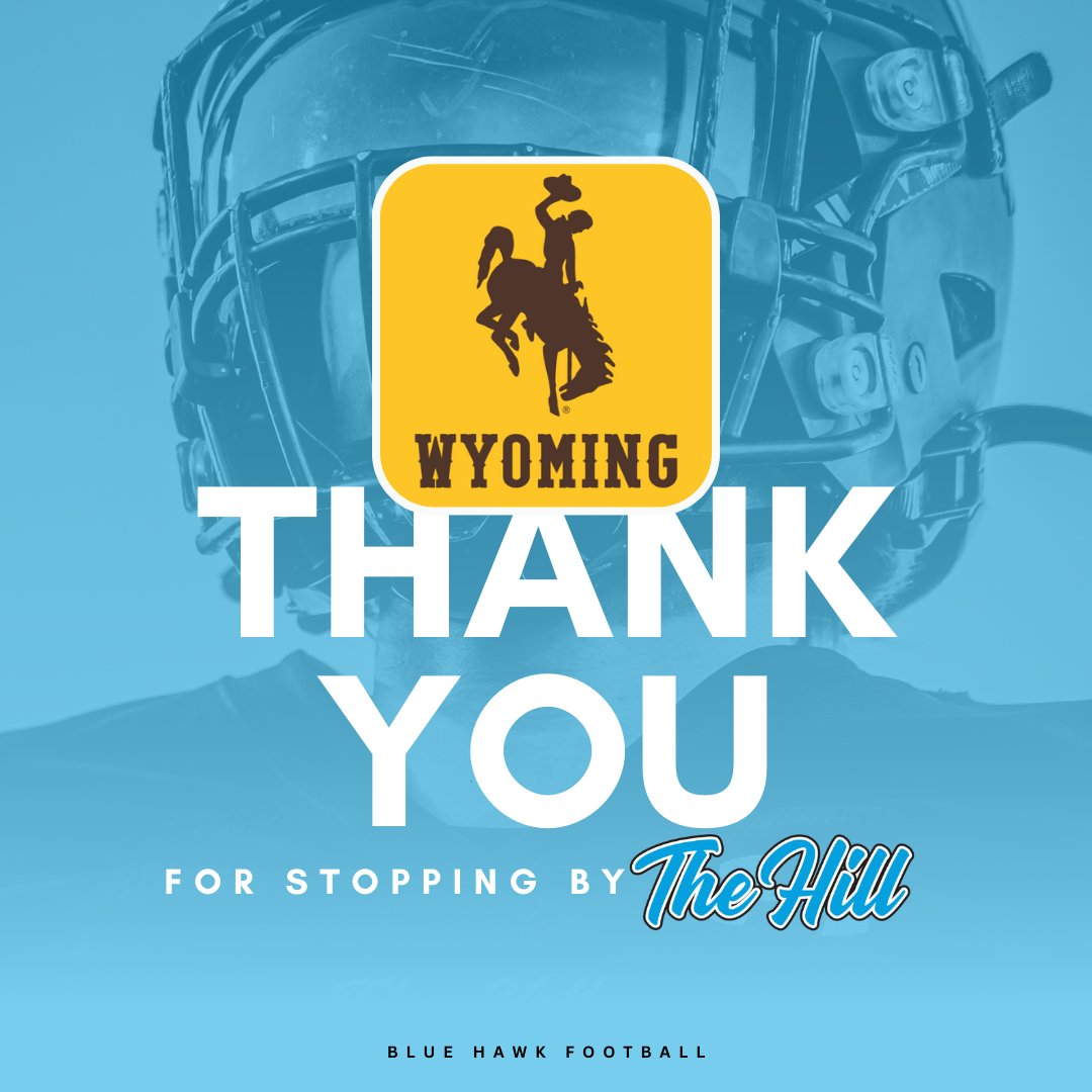 Thank you to Coach Shannon Moore (Wyoming) for stopping by and recruiting our kids! @Coach_SBMoore | @wyo_football #LEO | #RideForTheBrand