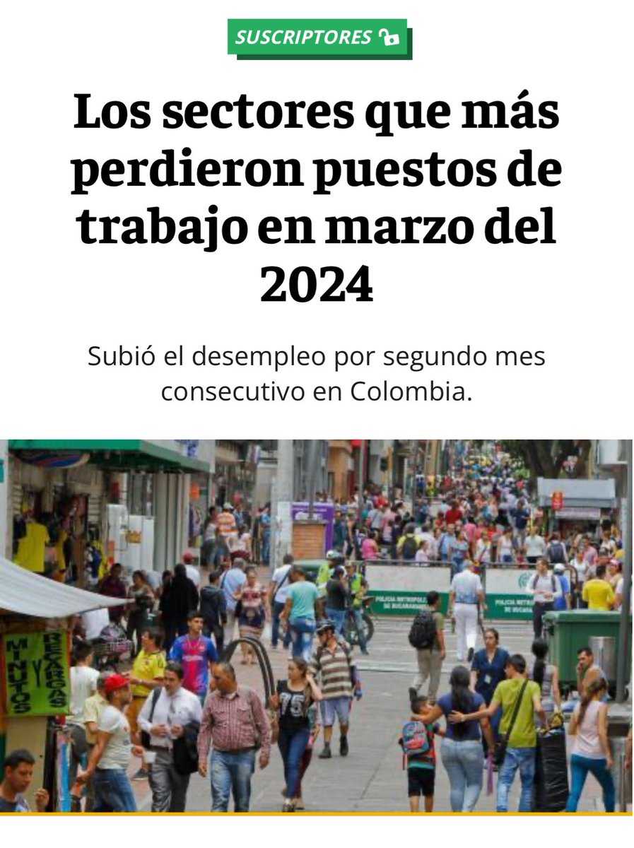 @petrogustavo Lo cierto es : con @AlvaroUribeVel llegaban nuevas empresas , se generaba empleo y éramos un país próspero , con @petrogustavo se han quebrado muchas empresas , los empresarios que generan empleo están emigrando , para colmo de males se aumentó el desempleo y se acabó la