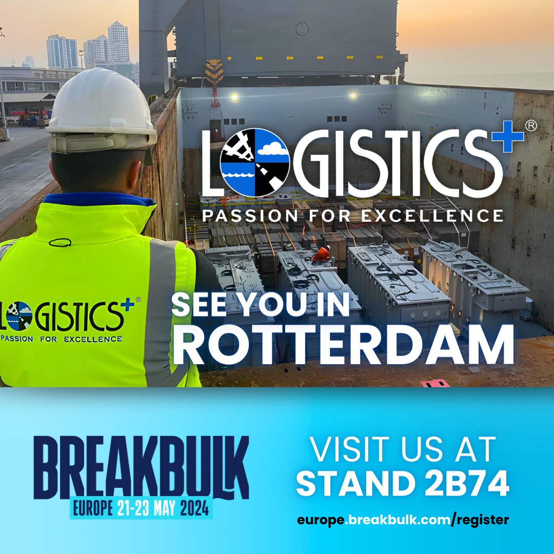 Join us at Breakbulk Europe 2024 in Rotterdam, May 21-23. Visit us at stand 2B74, we can't wait to see you there! logisticsplus.com #Breakbulk #BreakbulkEurope #LogisticsPlus #Logistics
